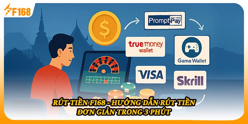 Rút Tiền F168 - Hướng Dẫn Rút Tiền Đơn Giản Trong 3 Phút