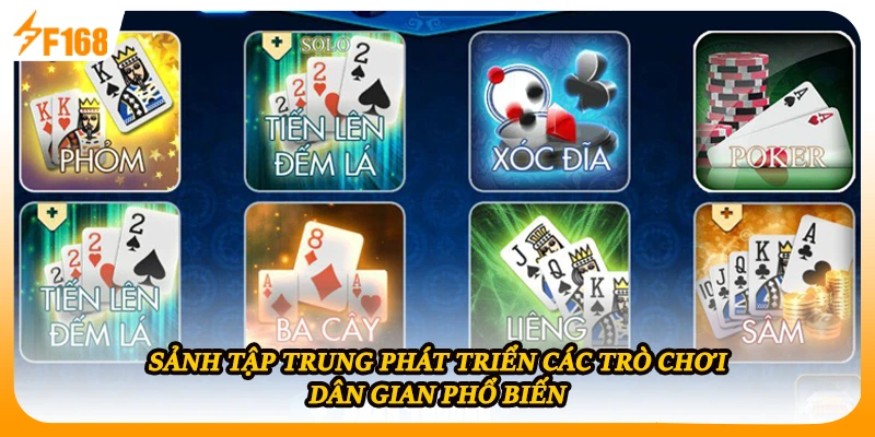Sảnh tập trung phát triển các trò chơi dân gian phổ biến
