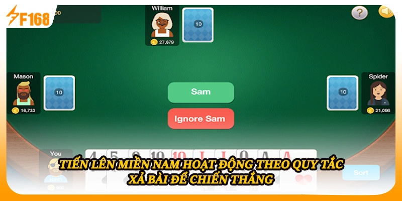 Tiến Lên Miền Nam hoạt động theo quy tắc xả bài để chiến thắng